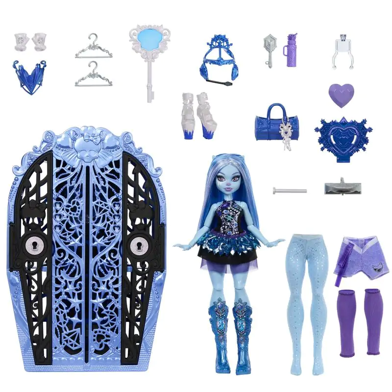 Monster High Skulltime Secrets Abbey Bominable Puppe + cupboard termékfotó