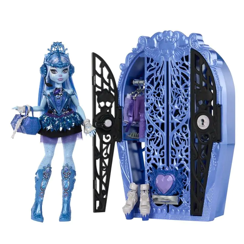 Monster High Skulltime Secrets Abbey Bominable Puppe + cupboard termékfotó