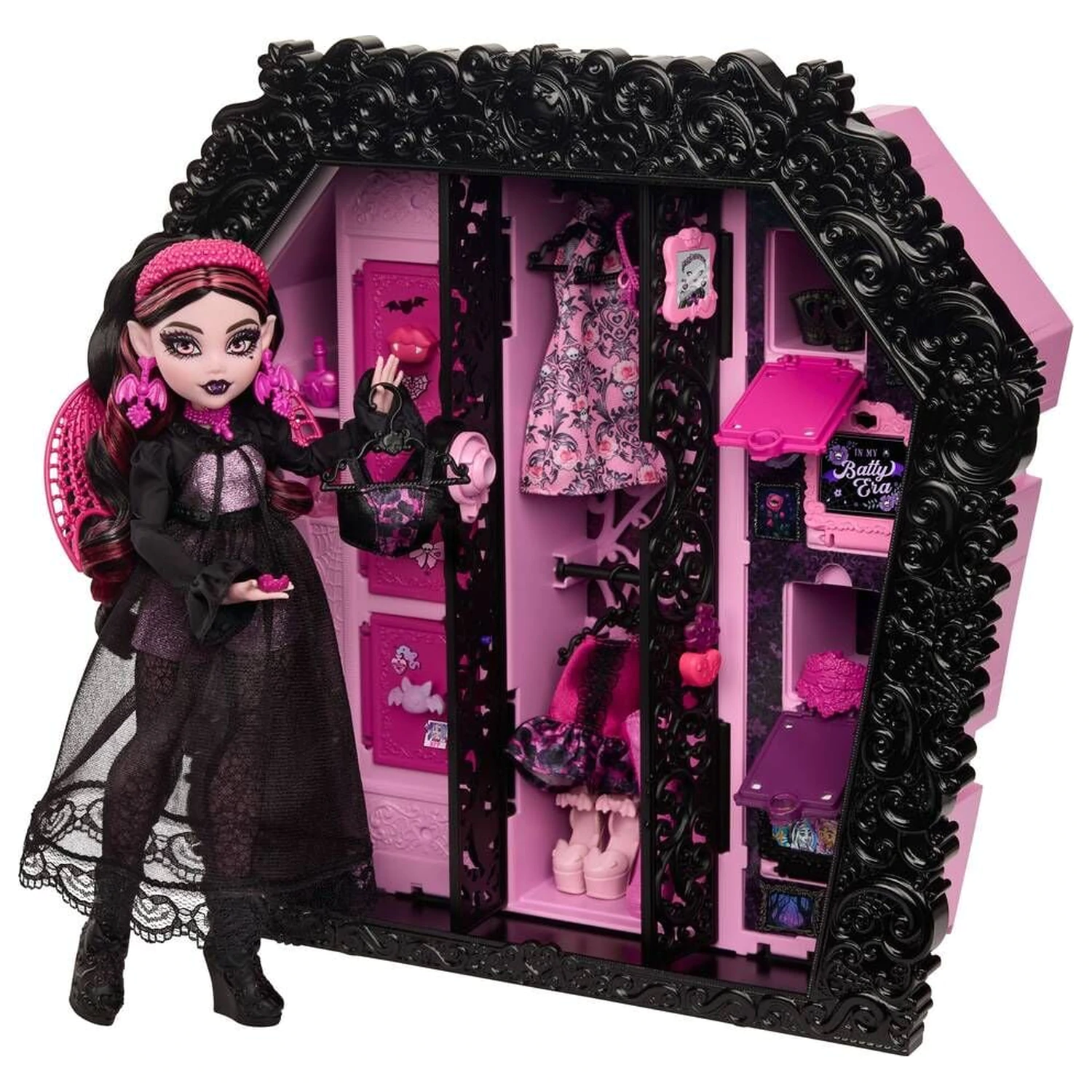 Monster High Ultimate Skulltimate Draculaura Puppe und Kleiderschrank Produktfoto