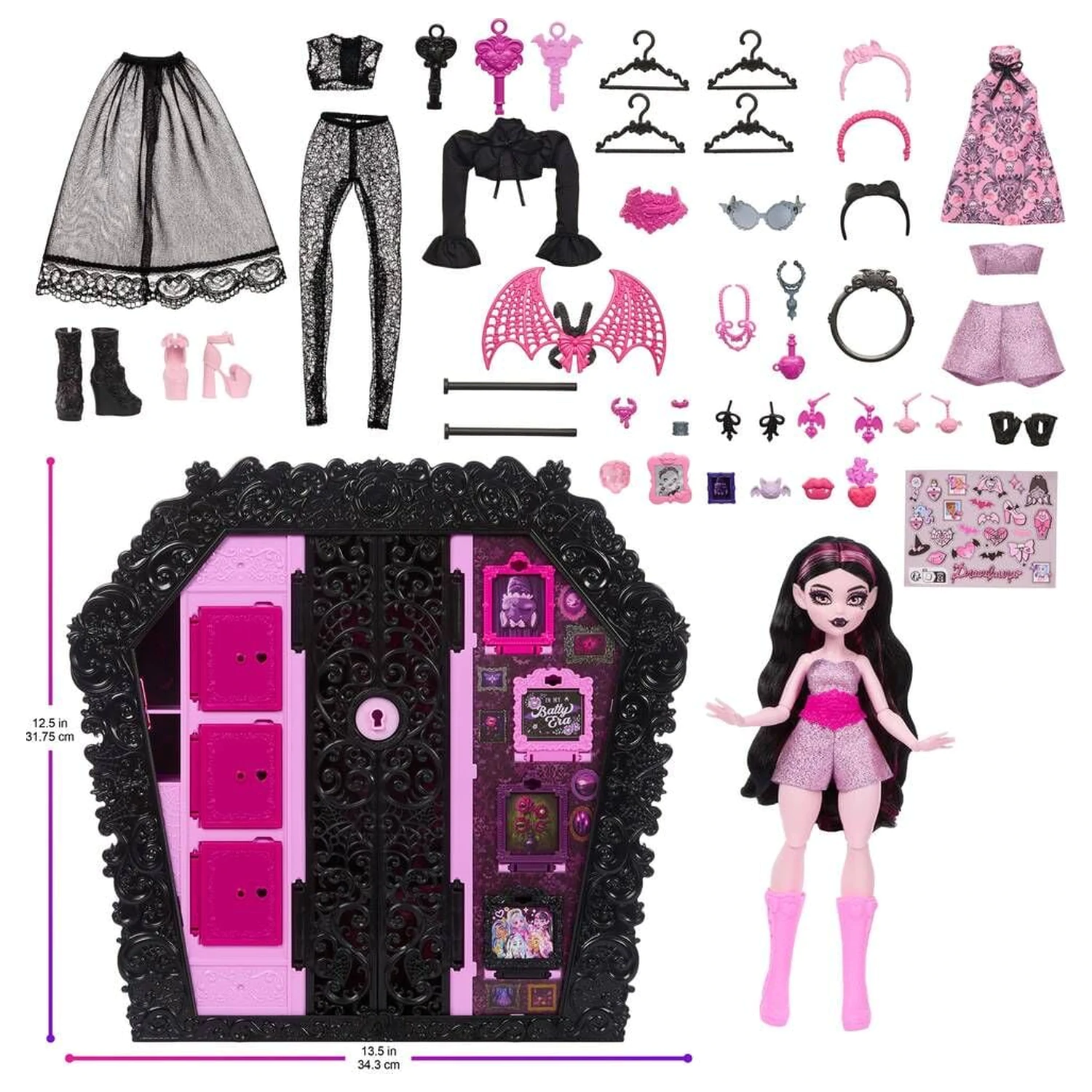 Monster High Ultimate Skulltimate Draculaura Puppe und Kleiderschrank Produktfoto
