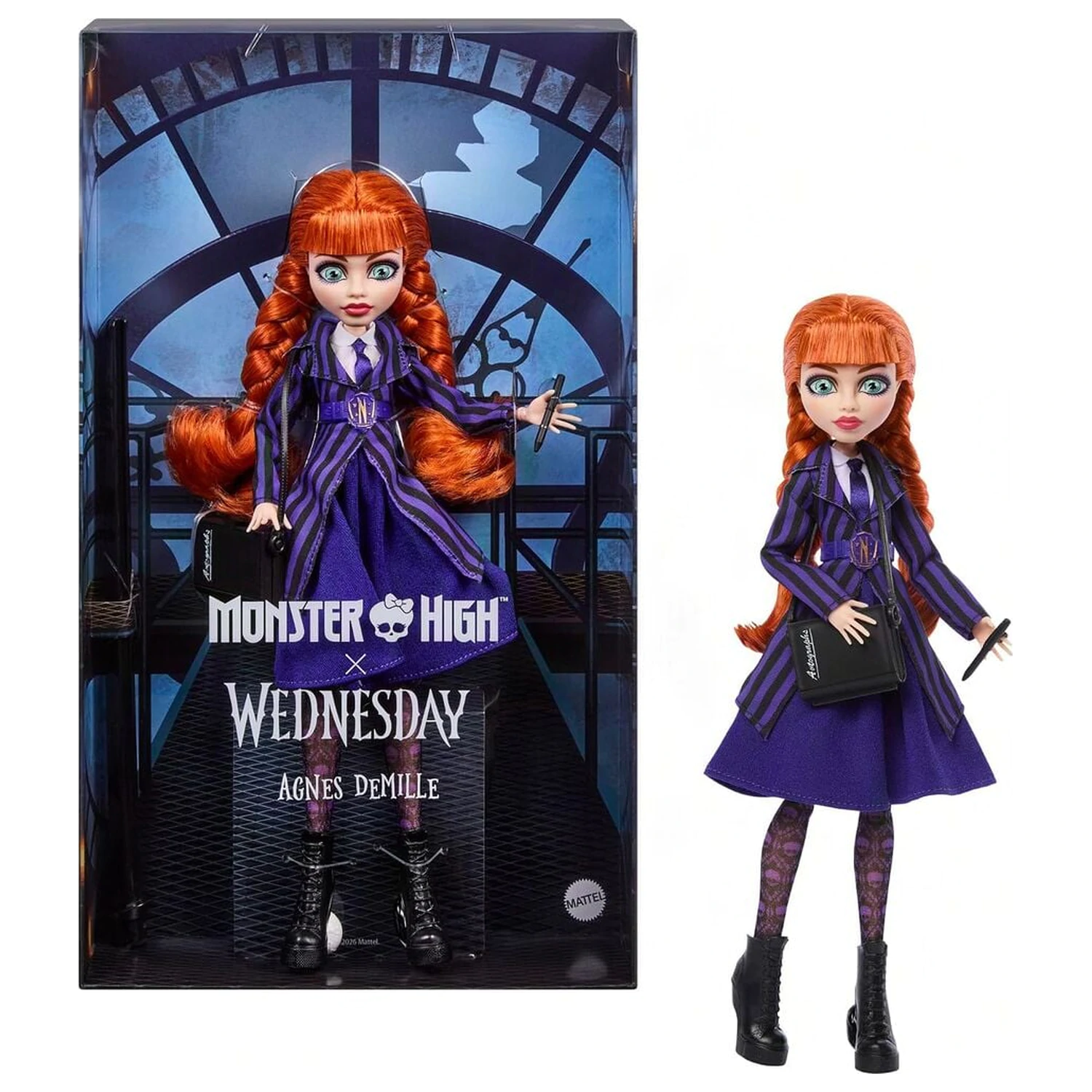 Monster High Wednesday Agnes Puppe Produktfoto