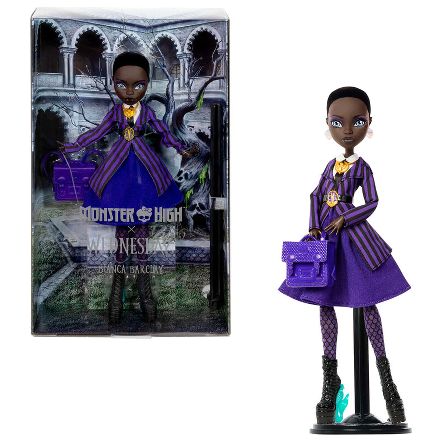 Monster High Wednesday Bianca Puppe Produktfoto