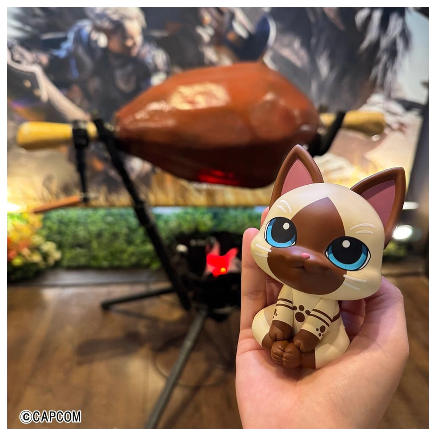 Monster Hunter Look Up PVC Figur Airou 11 cm (mit Geschenk) Produktfoto
