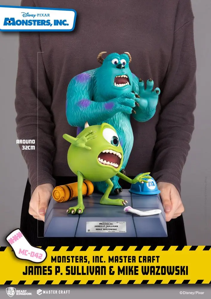 Die Monster AG Master Craft Statue James P. Sullivan & Mike Wazowski 34 cm Produktfoto