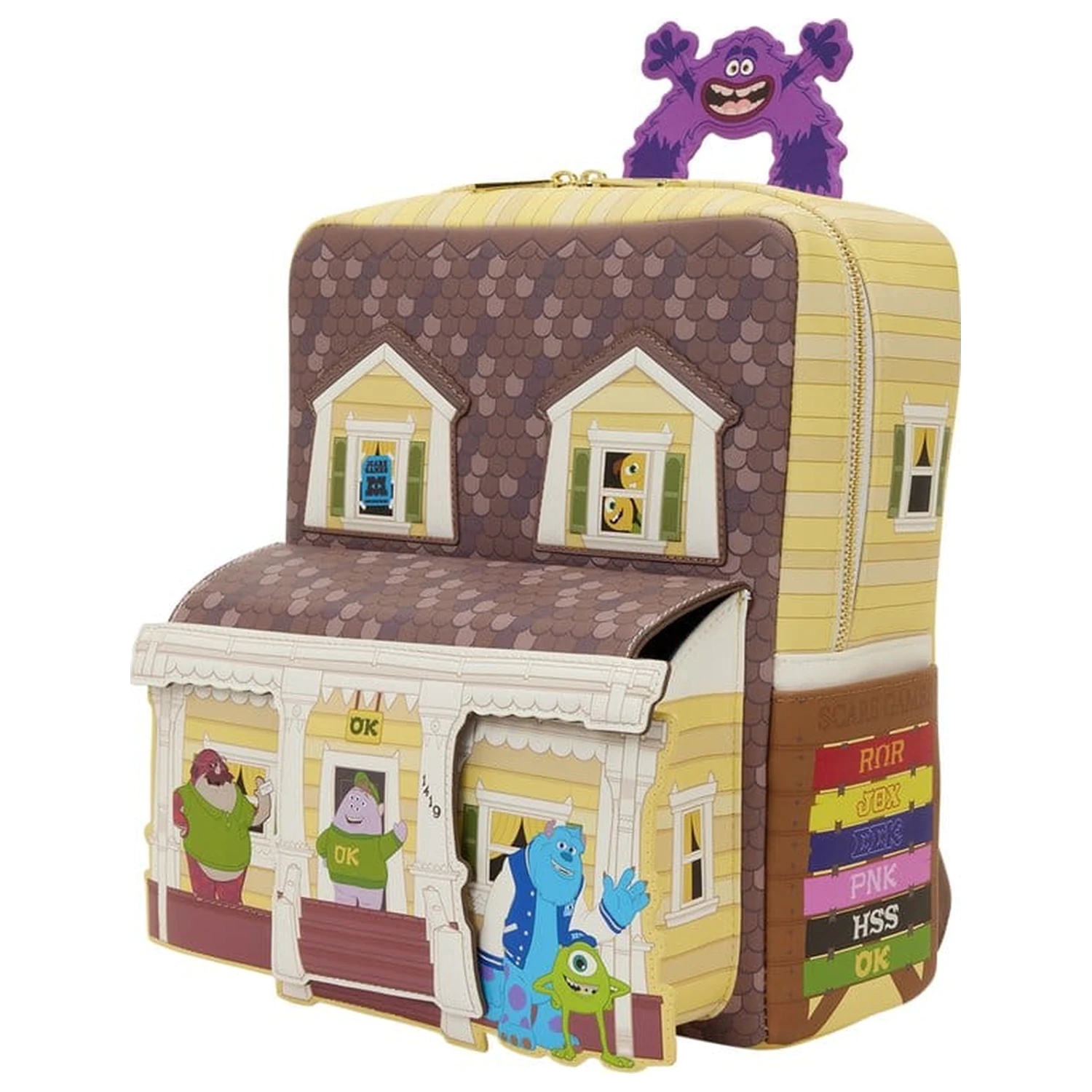 Monsters University Oozma Kappa House figürlicher Mini Rucksack Produktfoto
