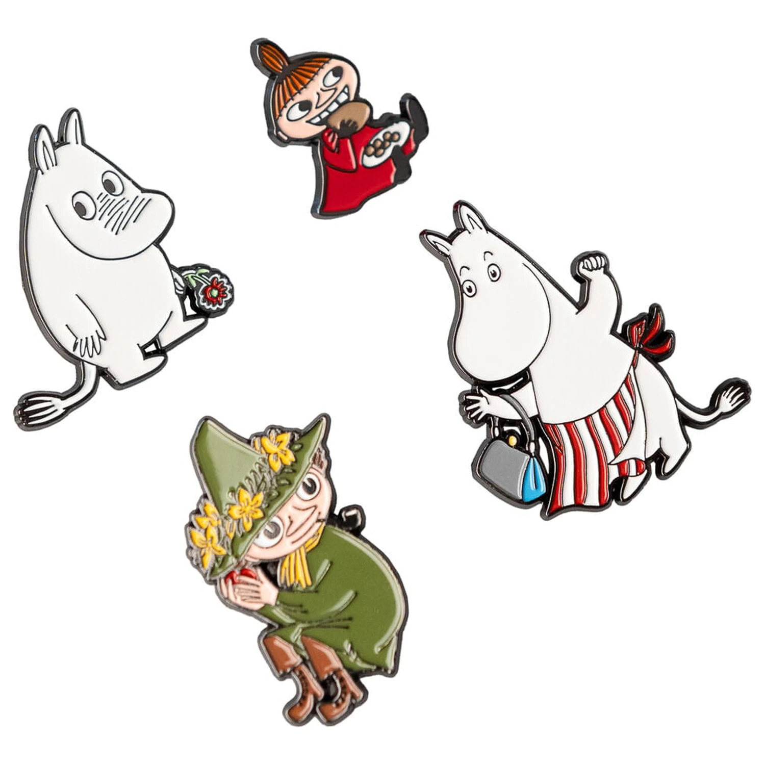 Moomin Set mit 4 Pins Produktfoto