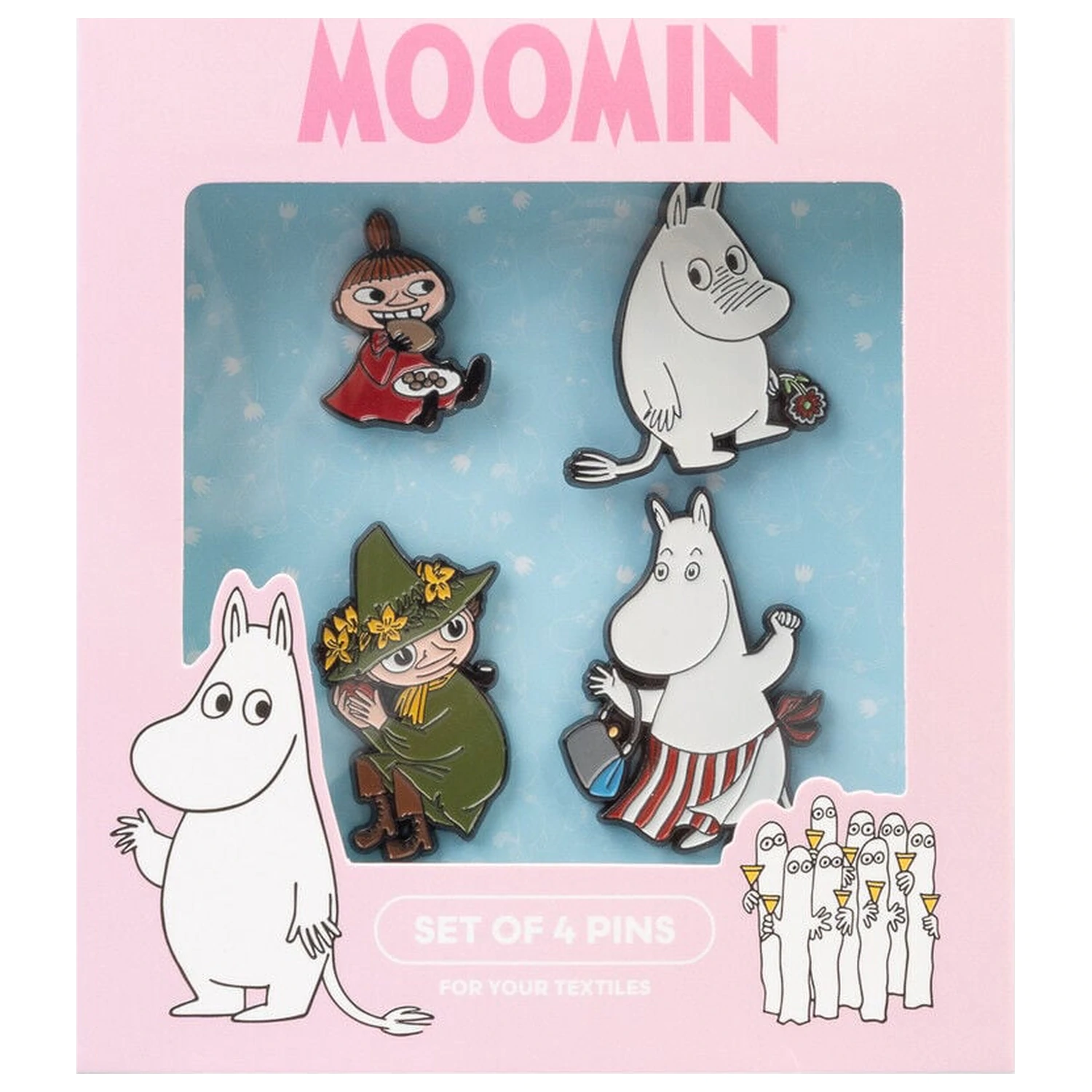 Moomin Set mit 4 Pins Produktfoto