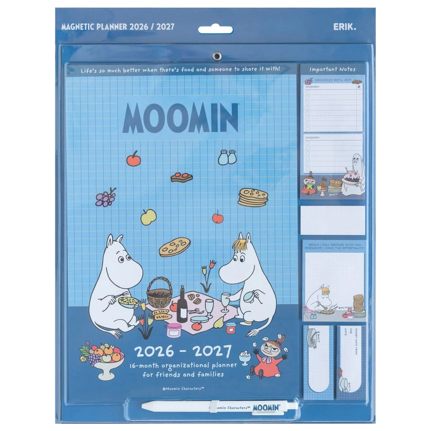 Moomin Magnetischer Planer 2026/27 30 x 35 cm Produktfoto