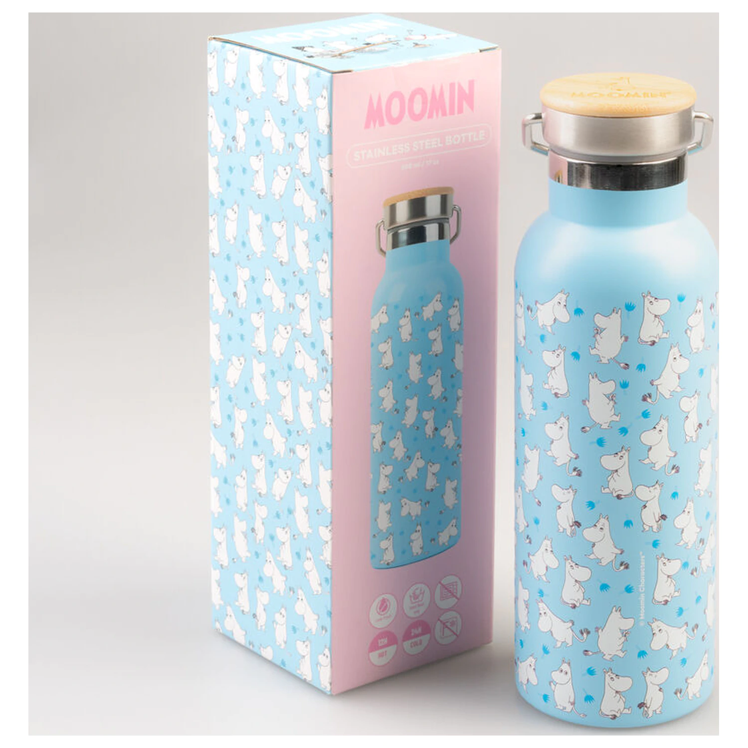 Moomin Edelstahlflasche 500 Milliliter Produktfoto