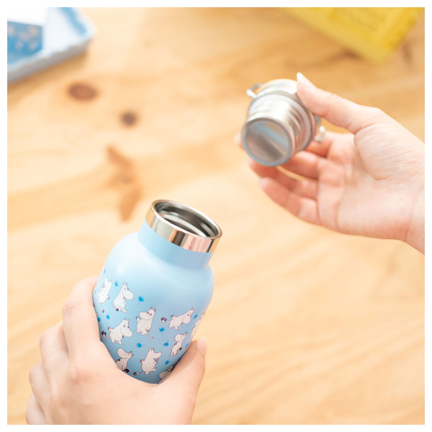 Moomin Edelstahlflasche 500 Milliliter Produktfoto