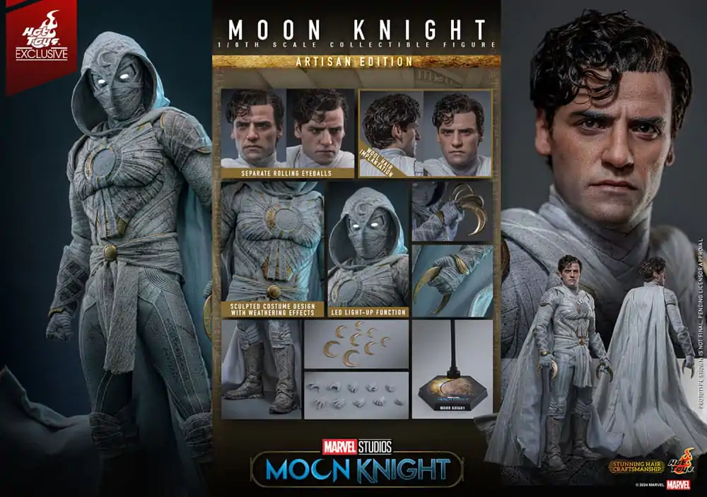 Moon Knight Action Figur 1/6 Moon Knight Artisan Edition 29 cm Produktfoto