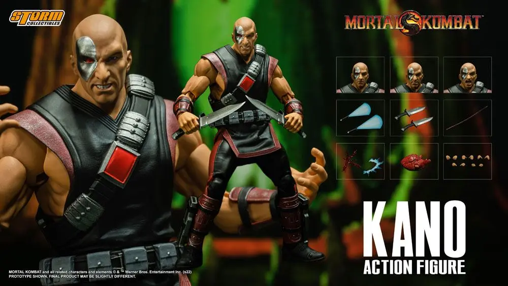 Mortal Kombat Actionfigur 1/12 Kano 18 cm Produktfoto