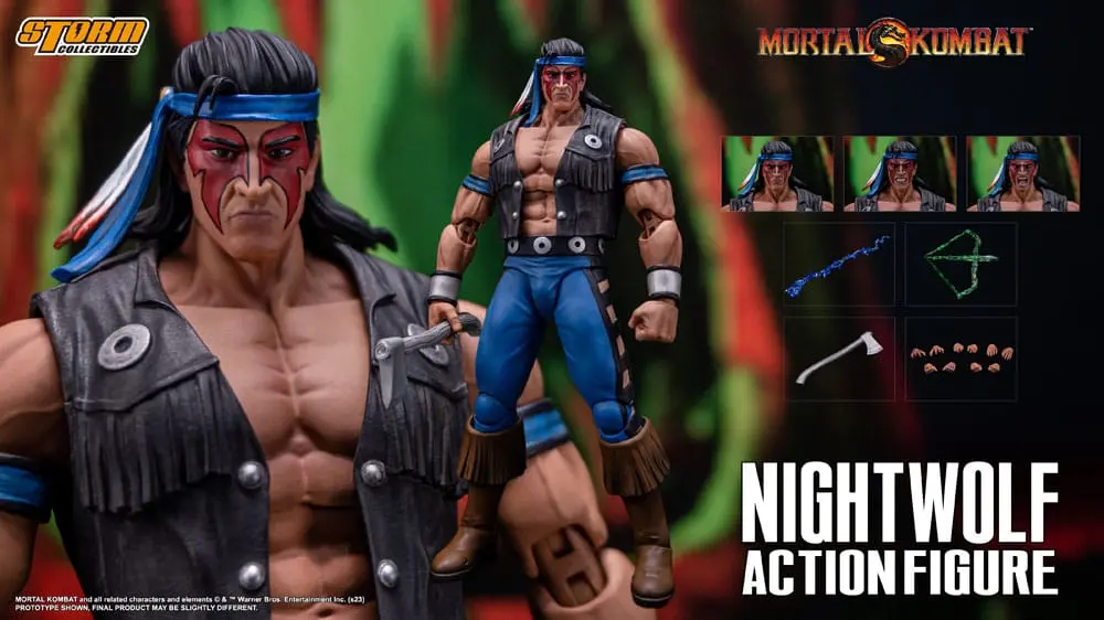 Mortal Kombat Actionfigur 1/12 Nightwolf 18 cm termékfotó