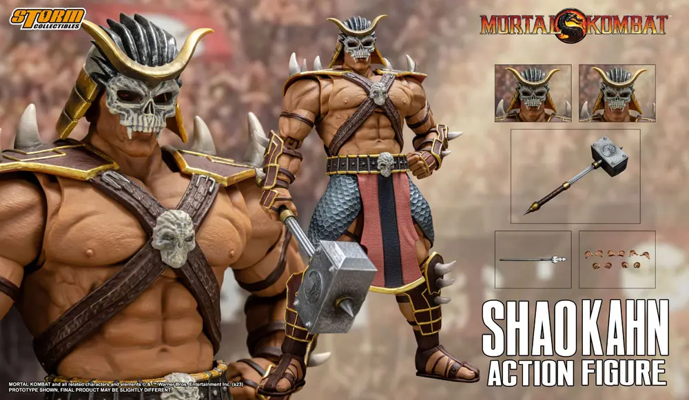 Mortal Kombat Actionfigur 1/12 Shao Kahn 18 cm Produktfoto