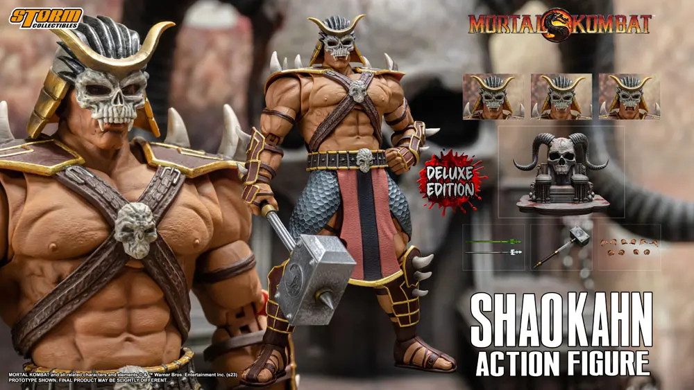 Mortal Kombat Actionfigur 1/12 Shao Kahn Deluxe Edition 18 cm Produktfoto