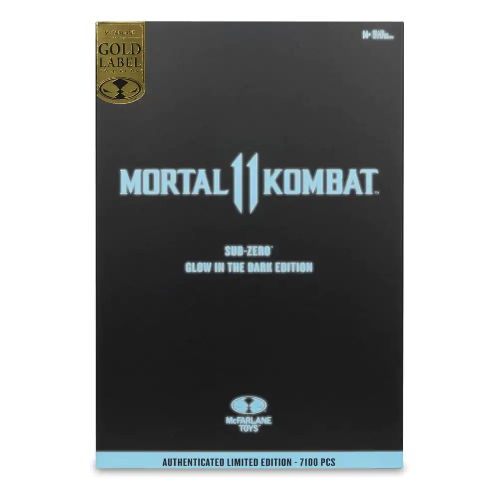 Mortal Kombat Action Figur Glow in the Dark Edition Sub-Zero (Gold Label) 18 cm Produktfoto