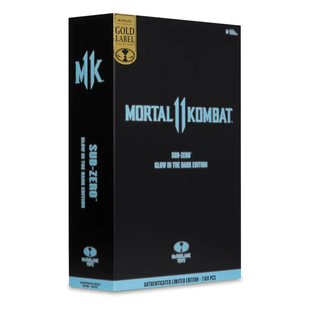 Mortal Kombat Action Figur Glow in the Dark Edition Sub-Zero (Gold Label) 18 cm Produktfoto