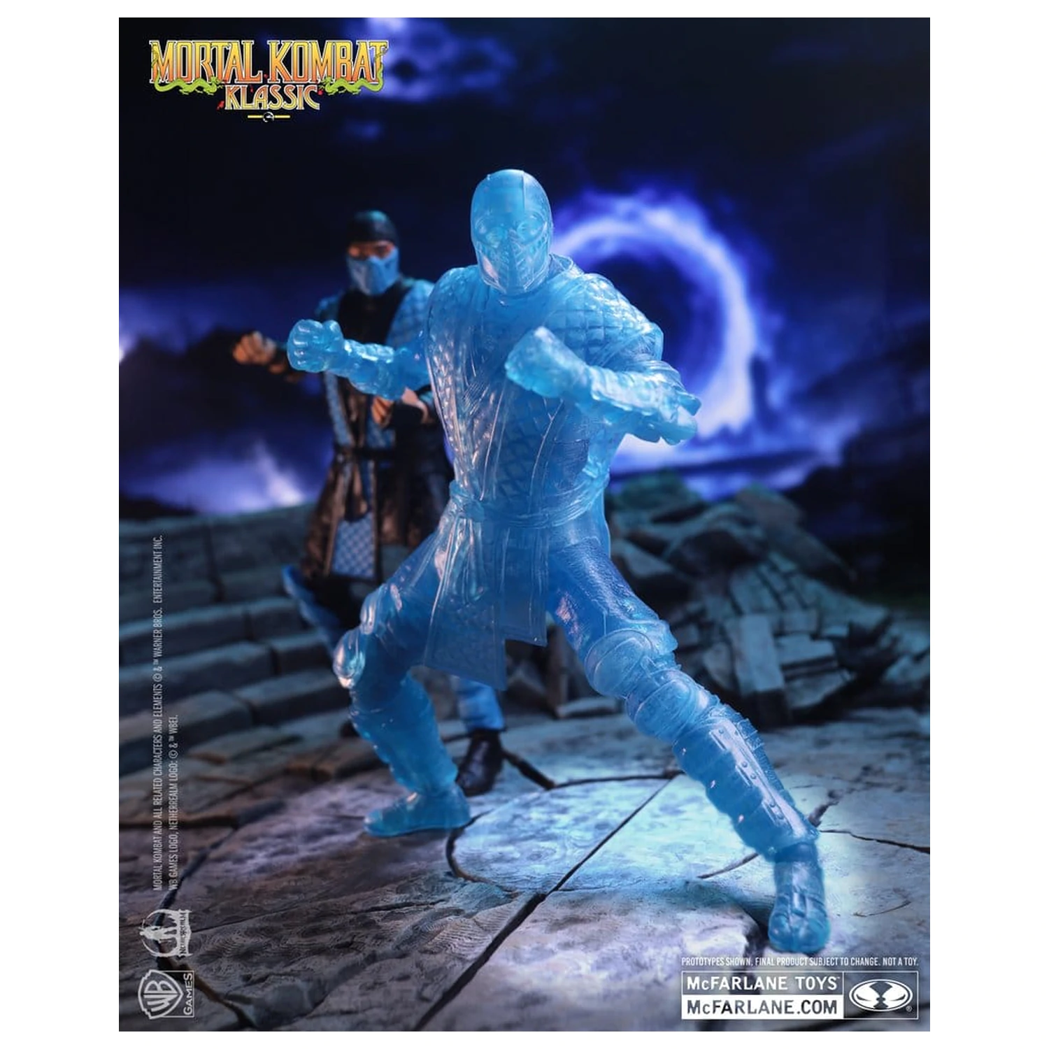 Mortal Kombat Klassic Actionfigur Sub-Zero (Ice Clone) 18 cm Produktfoto