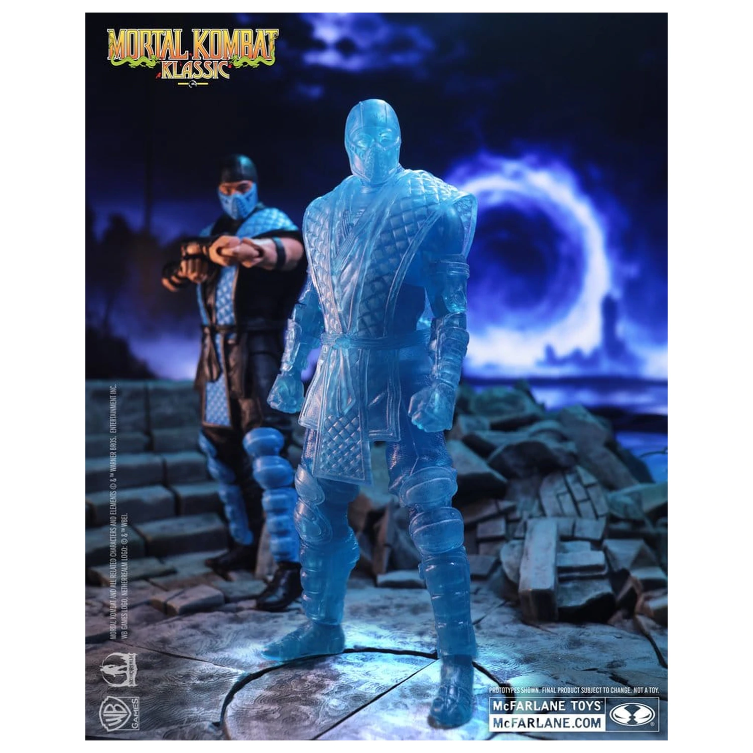 Mortal Kombat Klassic Actionfigur Sub-Zero (Ice Clone) 18 cm Produktfoto