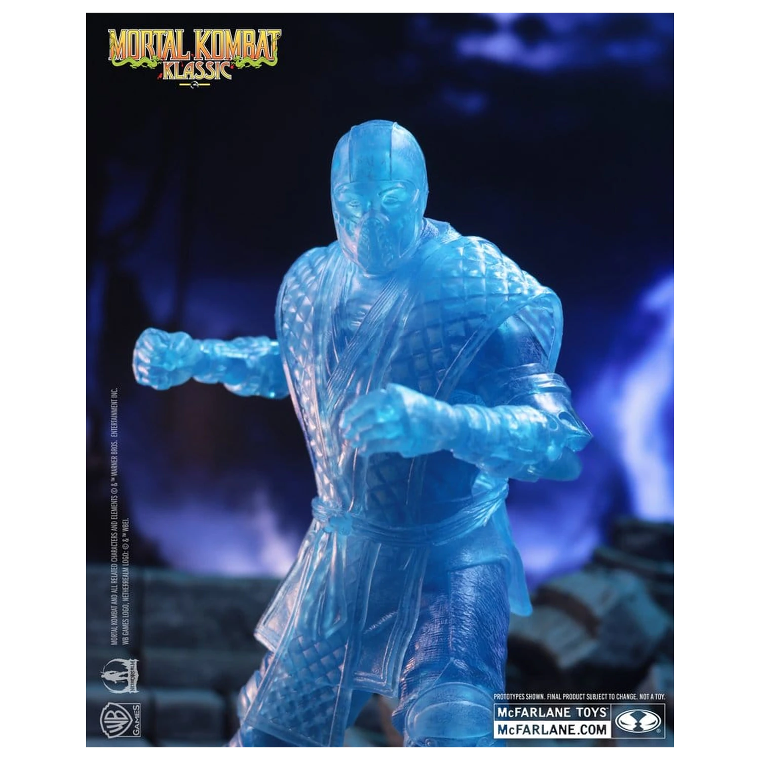Mortal Kombat Klassic Actionfigur Sub-Zero (Ice Clone) 18 cm Produktfoto