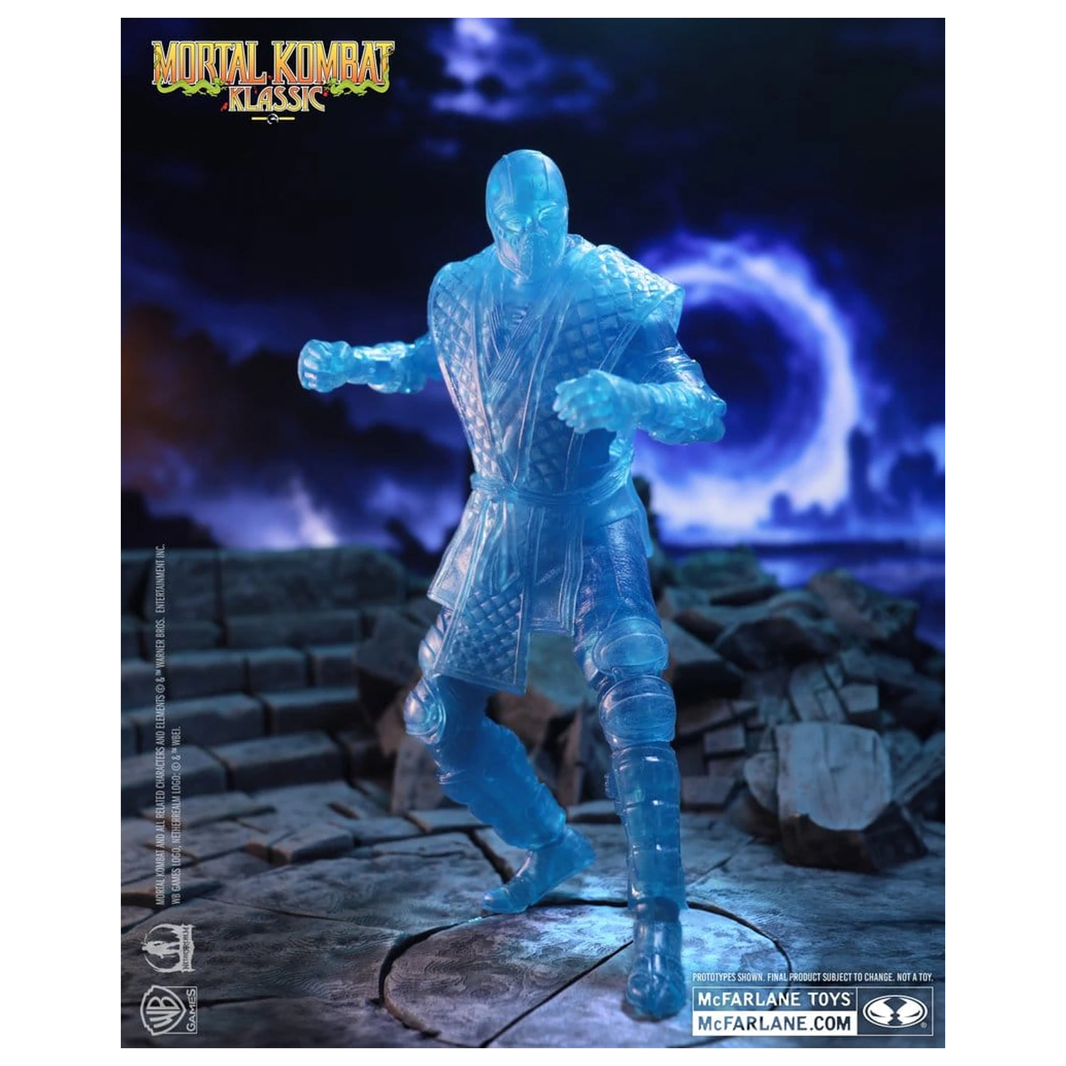 Mortal Kombat Klassic Actionfigur Sub-Zero (Ice Clone) 18 cm Produktfoto