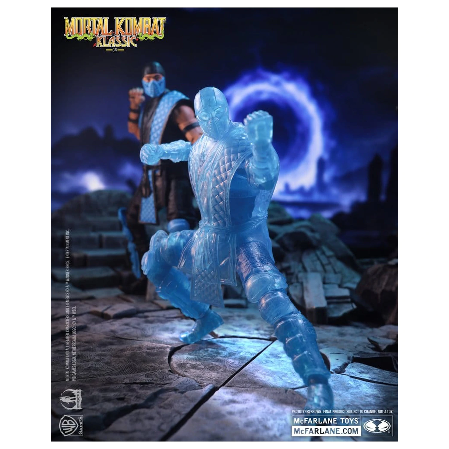 Mortal Kombat Klassic Actionfigur Sub-Zero (Ice Clone) 18 cm Produktfoto