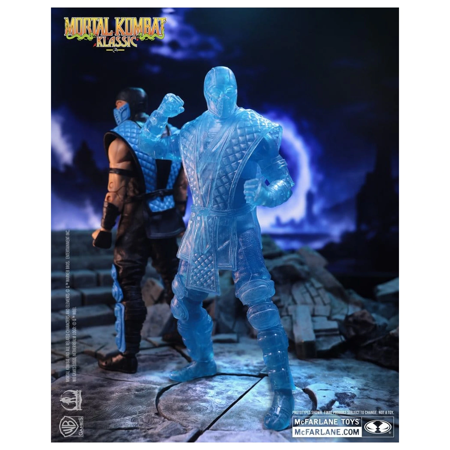 Mortal Kombat Klassic Actionfigur Sub-Zero (Ice Clone) 18 cm Produktfoto