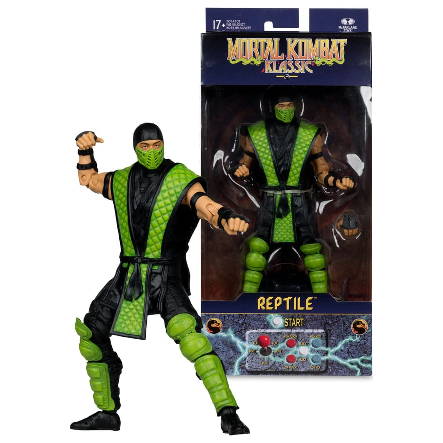 Mortal Kombat Klassiks Actionfigur Reptile 18 cm Produktfoto