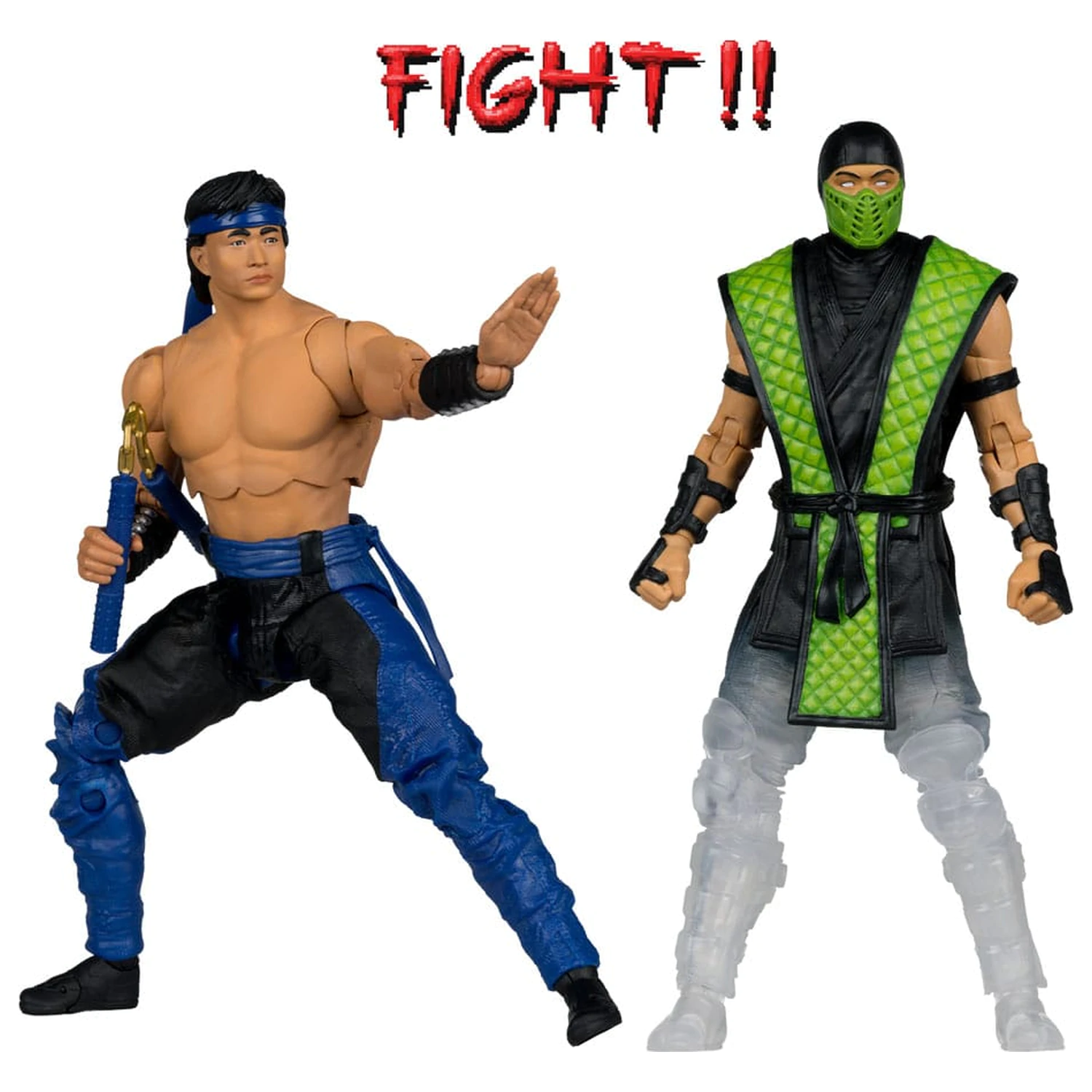 Mortal Kombat Actionfigur 2er-Pack Liu Kang vs. Reptile (Klassics) 18 cm Produktfoto