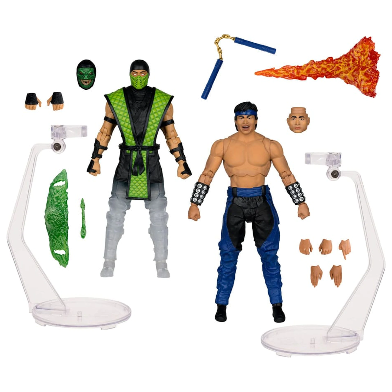 Mortal Kombat Actionfigur 2er-Pack Liu Kang vs. Reptile (Klassics) 18 cm Produktfoto
