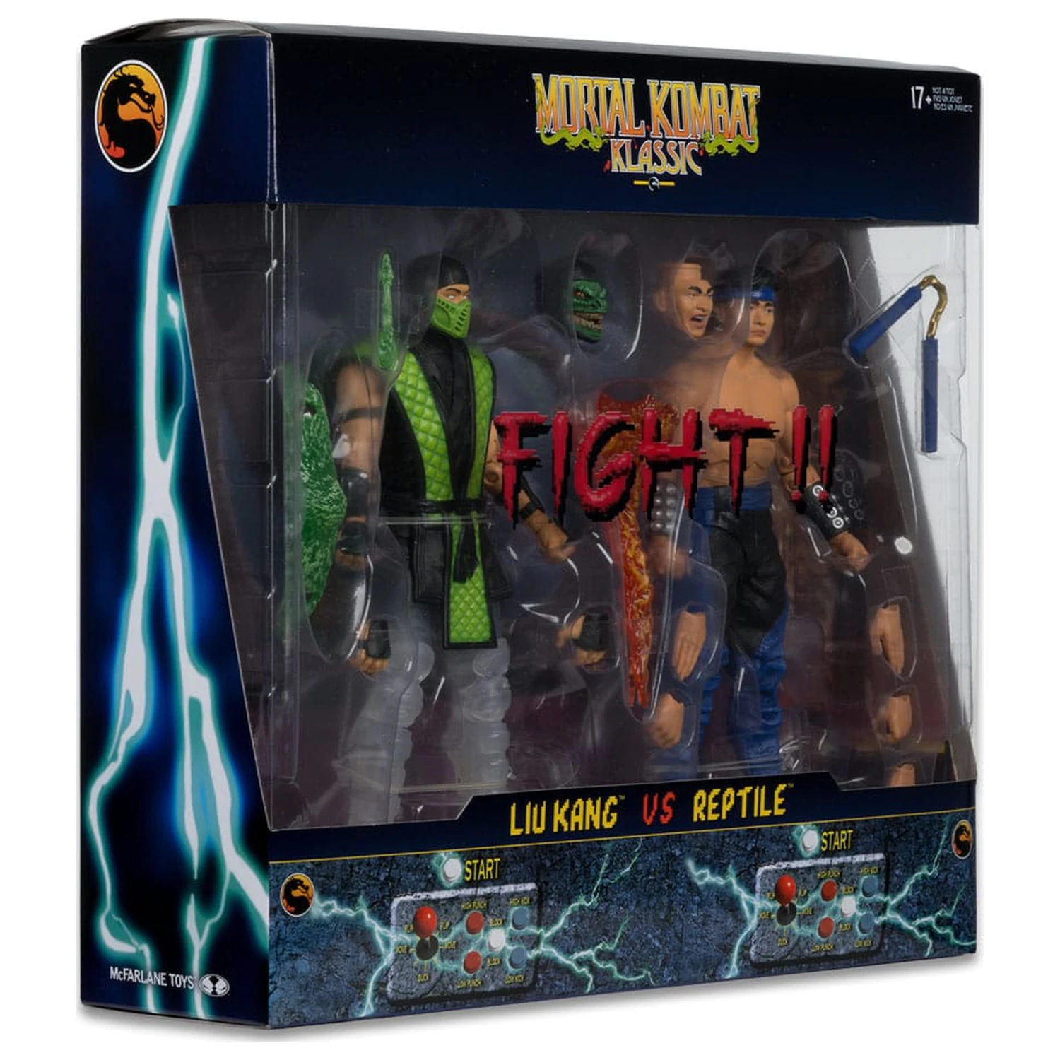 Mortal Kombat Actionfigur 2er-Pack Liu Kang vs. Reptile (Klassics) 18 cm Produktfoto