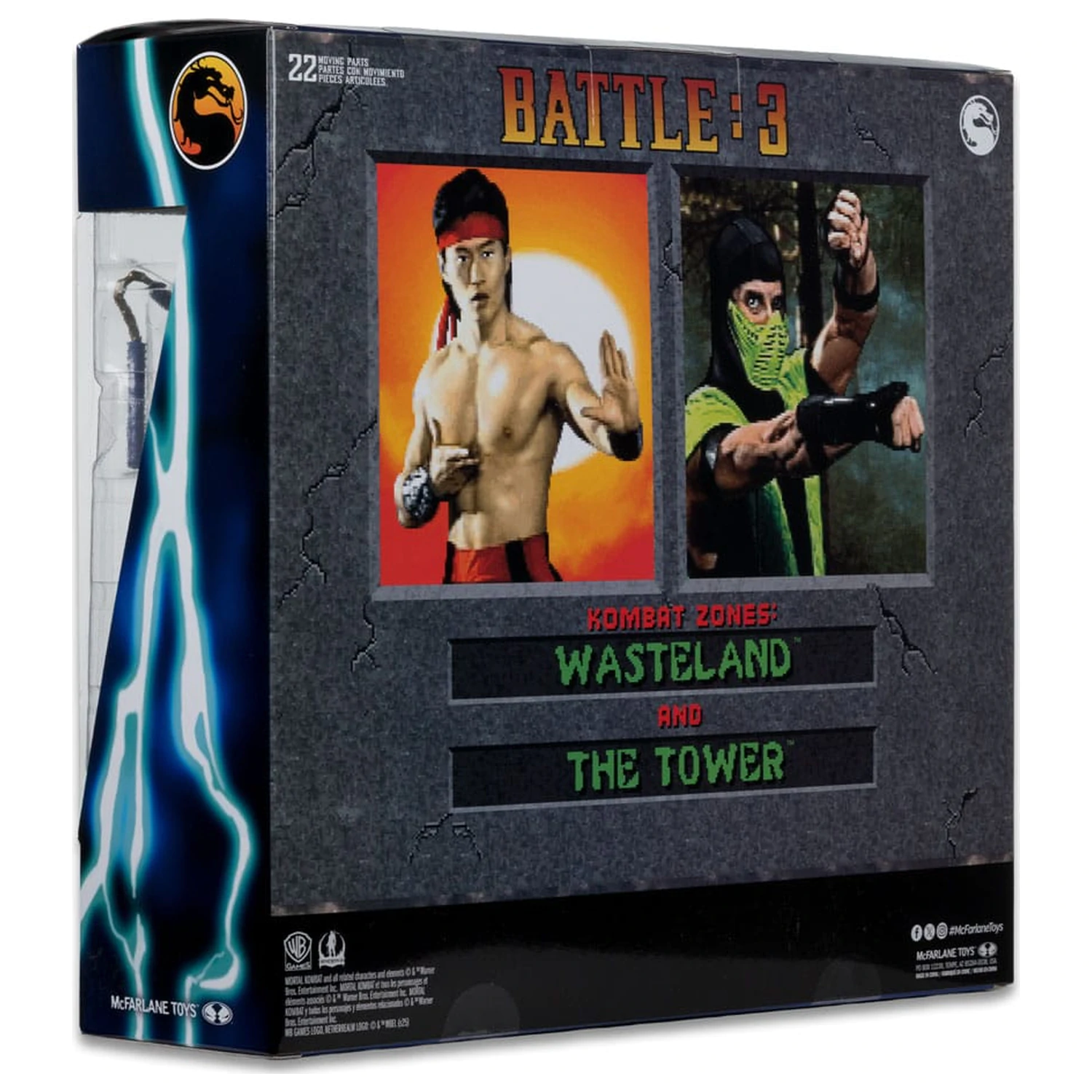 Mortal Kombat Actionfigur 2er-Pack Liu Kang vs. Reptile (Klassics) 18 cm Produktfoto