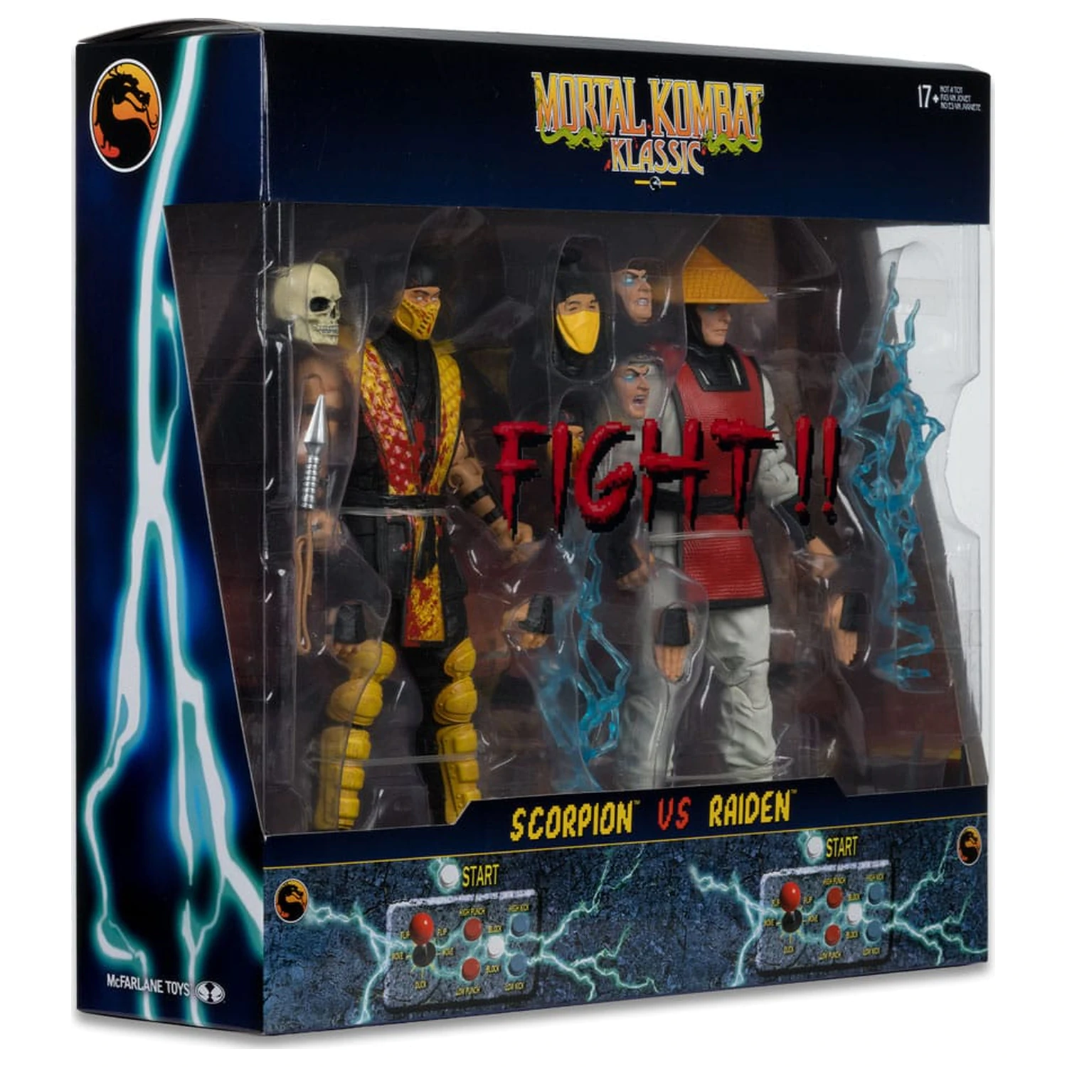 Mortal Kombat Actionfiguren 2er-Pack Scorpion vs. Raiden (Klassics) 18 cm Produktfoto