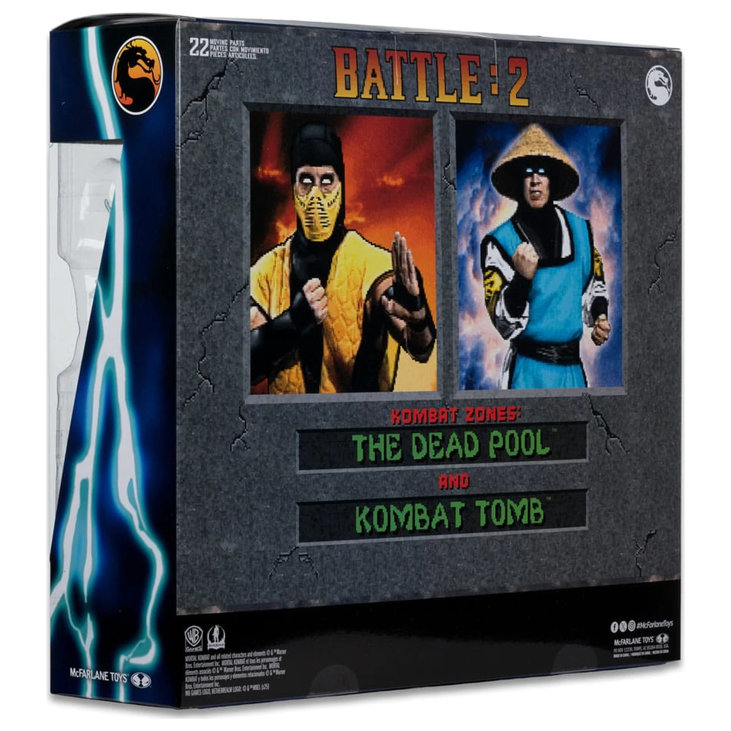 Mortal Kombat Actionfiguren 2er-Pack Scorpion vs. Raiden (Klassics) 18 cm Produktfoto