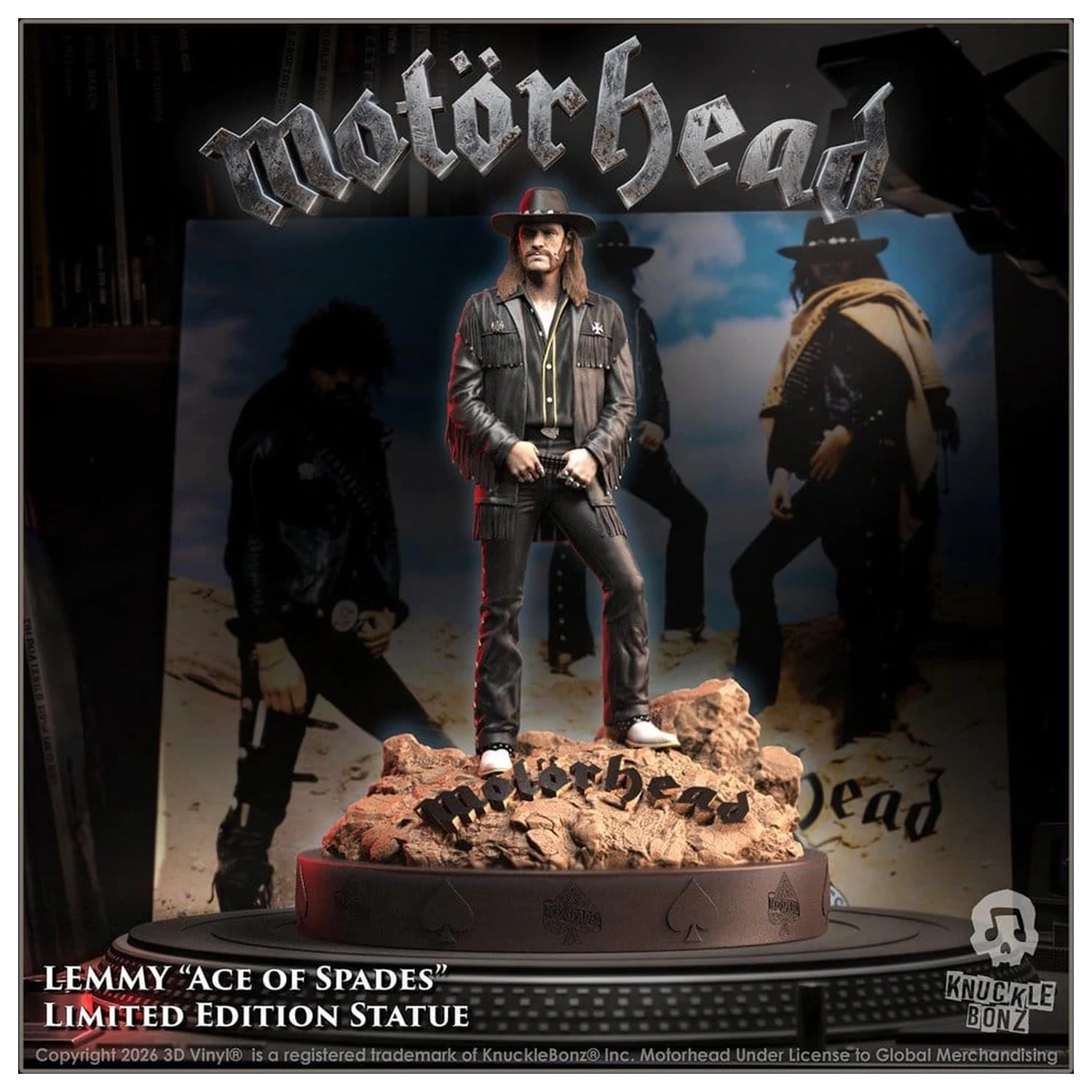 Motörhead Rock Iconz Statue Lemmy IV Ace of Spades 20 cm Produktfoto