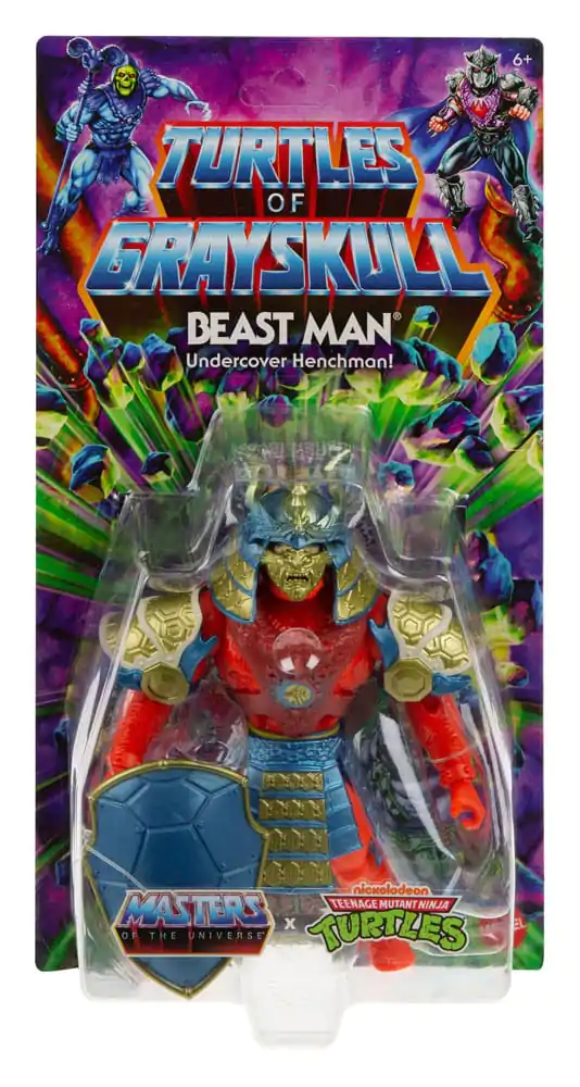 MOTU x TMNT: Turtles of Grayskull Actionfigur Beast Man 14 cm termékfotó