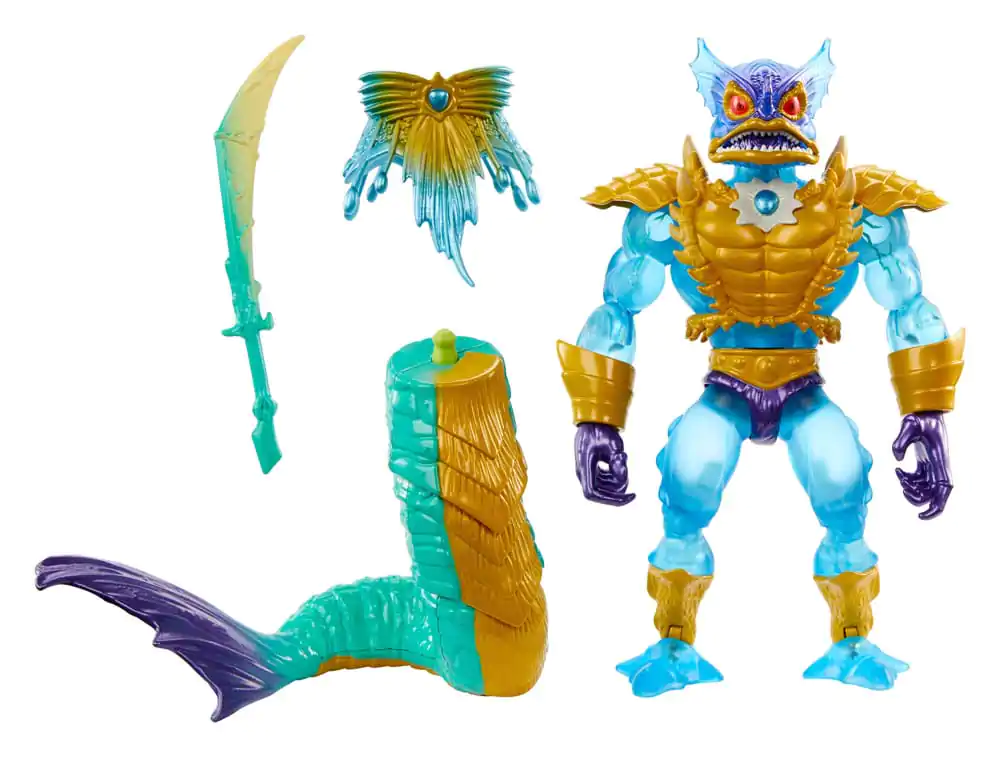 MOTU x TMNT: Turtles of Grayskull Deluxe Actionfigur Mer-Man 14 cm Produktfoto