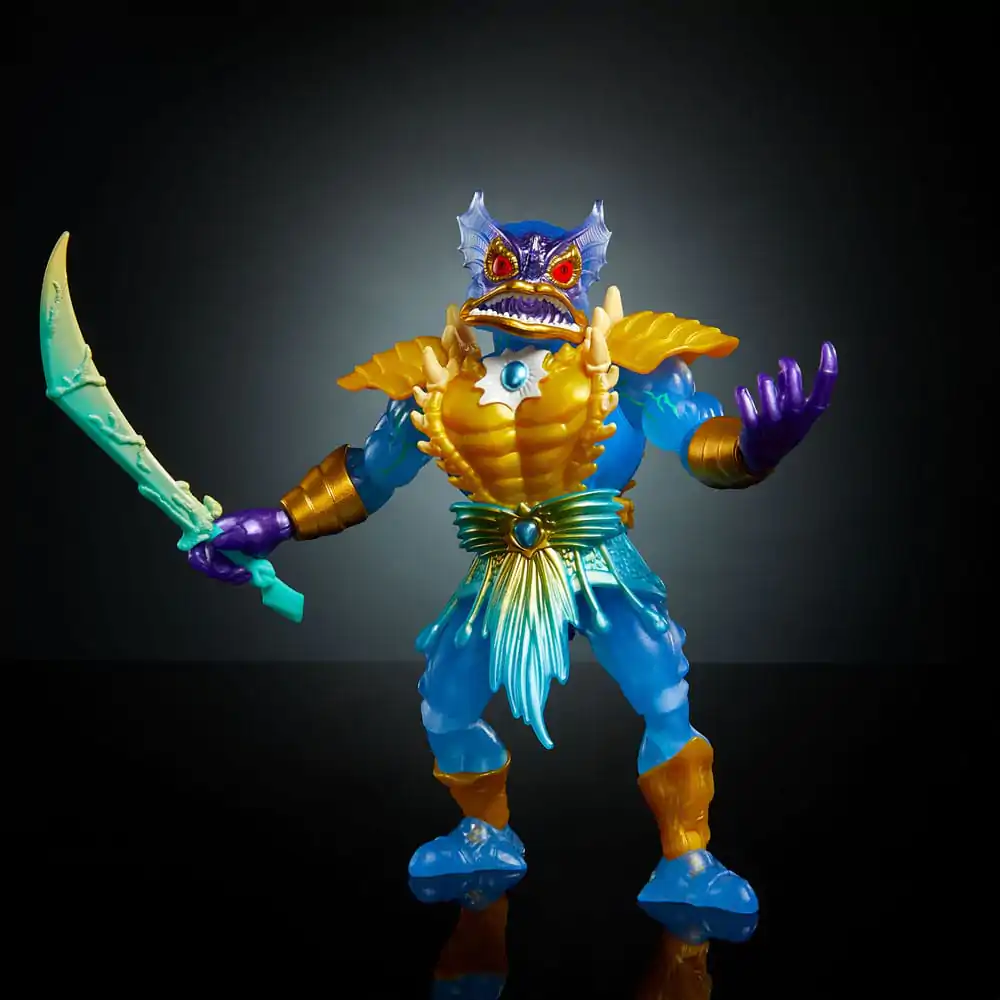 MOTU x TMNT: Turtles of Grayskull Deluxe Actionfigur Mer-Man 14 cm Produktfoto