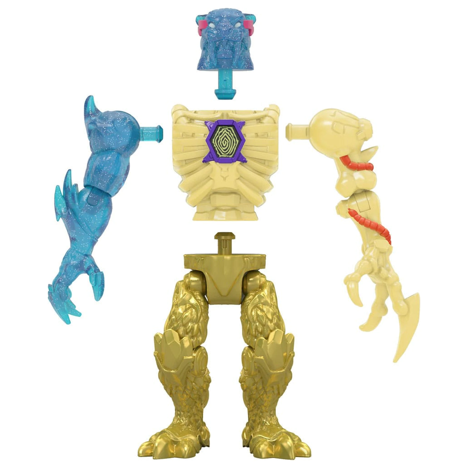 Mr. Beast Lab Hybrids Series 2 Mini Figuren 2er-Pack Lab-Bot vs Gid Skeleton 11 cm Produktfoto
