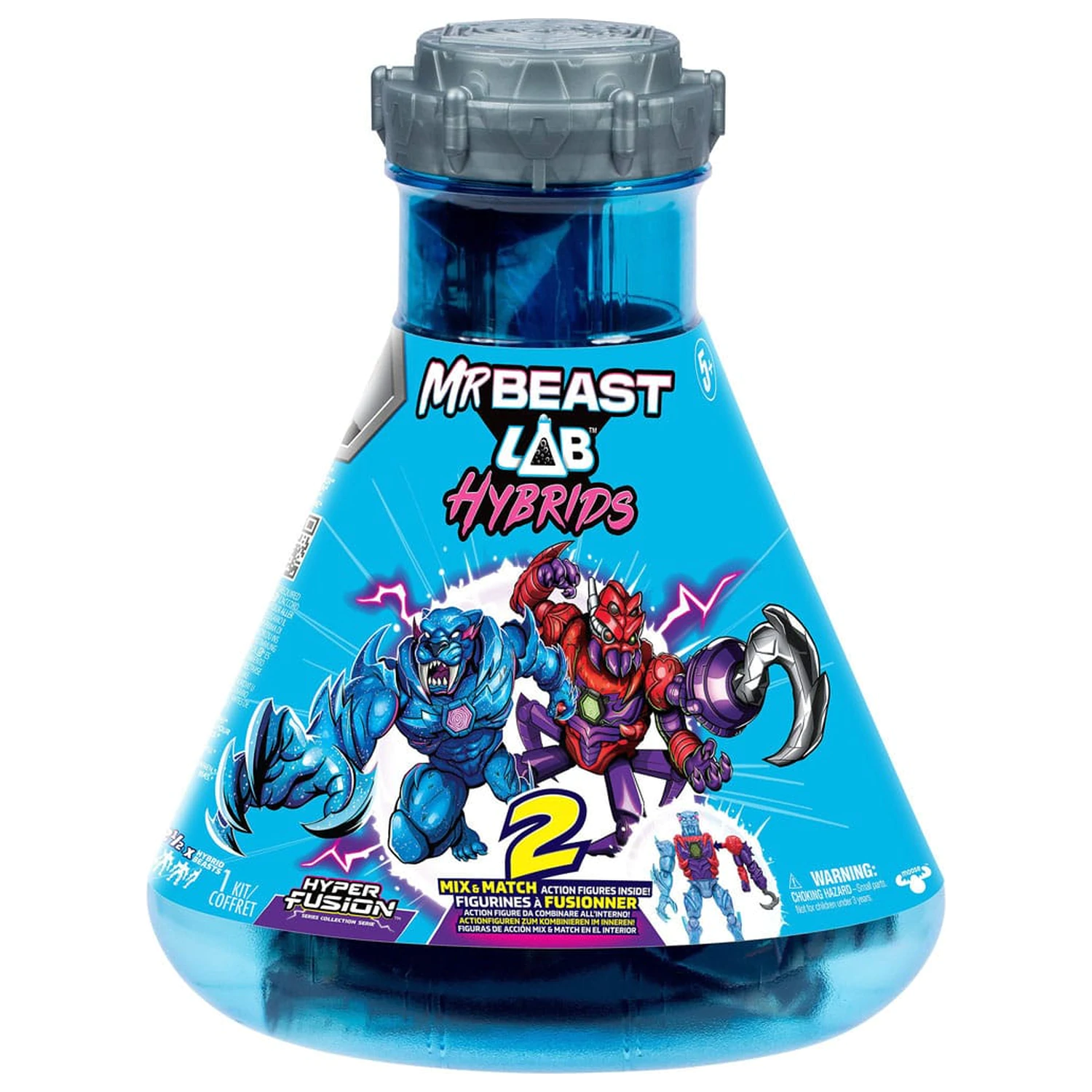 Mr. Beast Lab Hybrids Series 2 Mini Figuren 2er-Pack Spider vs Energy Panther 11 cm Produktfoto