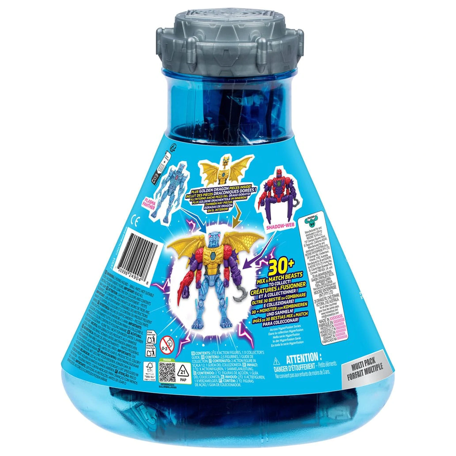 Mr. Beast Lab Hybrids Series 2 Mini Figuren 2er-Pack Spider vs Energy Panther 11 cm Produktfoto