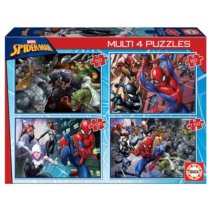 Marvel Spiderman Multi Puzzle 50-80-100-1500St termékfotó