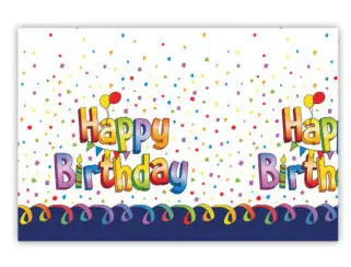 Multicolor Happy Birthday Tischdecke 120*180 cm Produktfoto