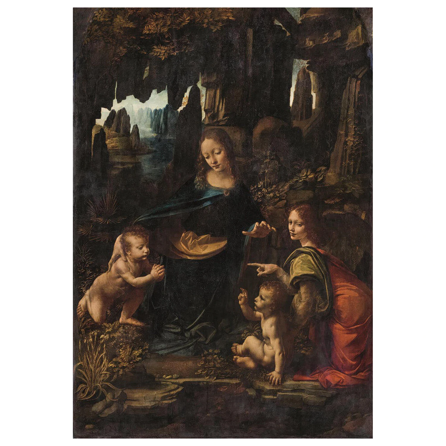 Museum Louvre Leonardo - The Virgin of the Rocks Puzzle 1000 Teile Produktfoto