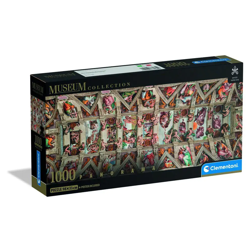 Museum Michelangelo The Sistine Chapel Ceiling Panorama Puzzle 1000St Produktfoto