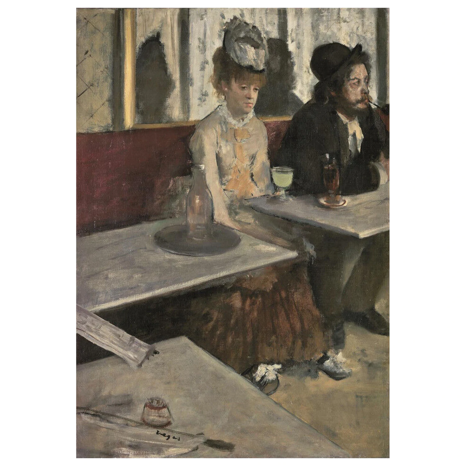 Museum Orsay Degas, "Dans Un Ca" Puzzle 1000 Teile Produktfoto