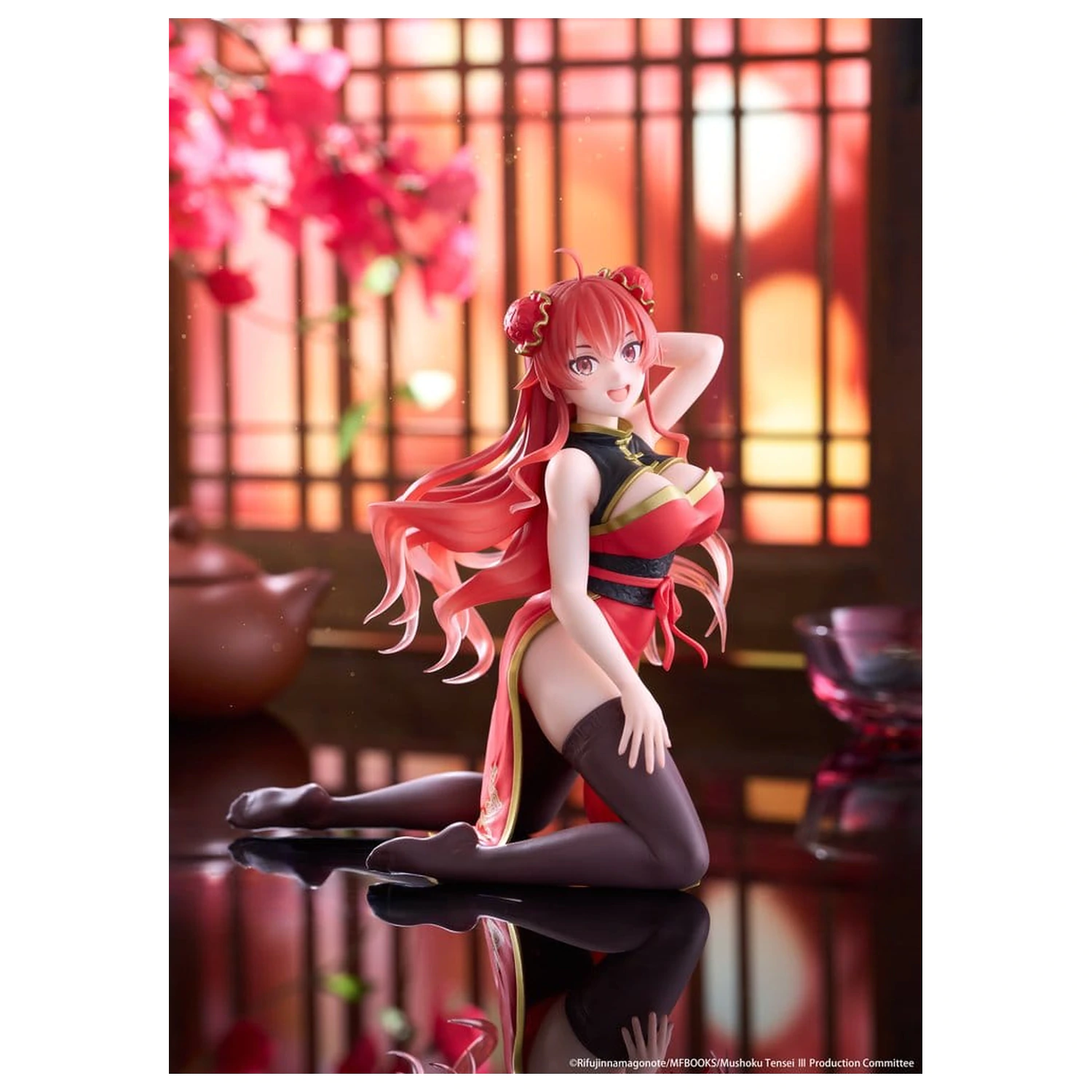 Mushoku Tensei: Jobless Reincarnation Desktop Cute PVC Figur Eris Greyrat (Chinese Dress Ver.) 13 cm Produktfoto