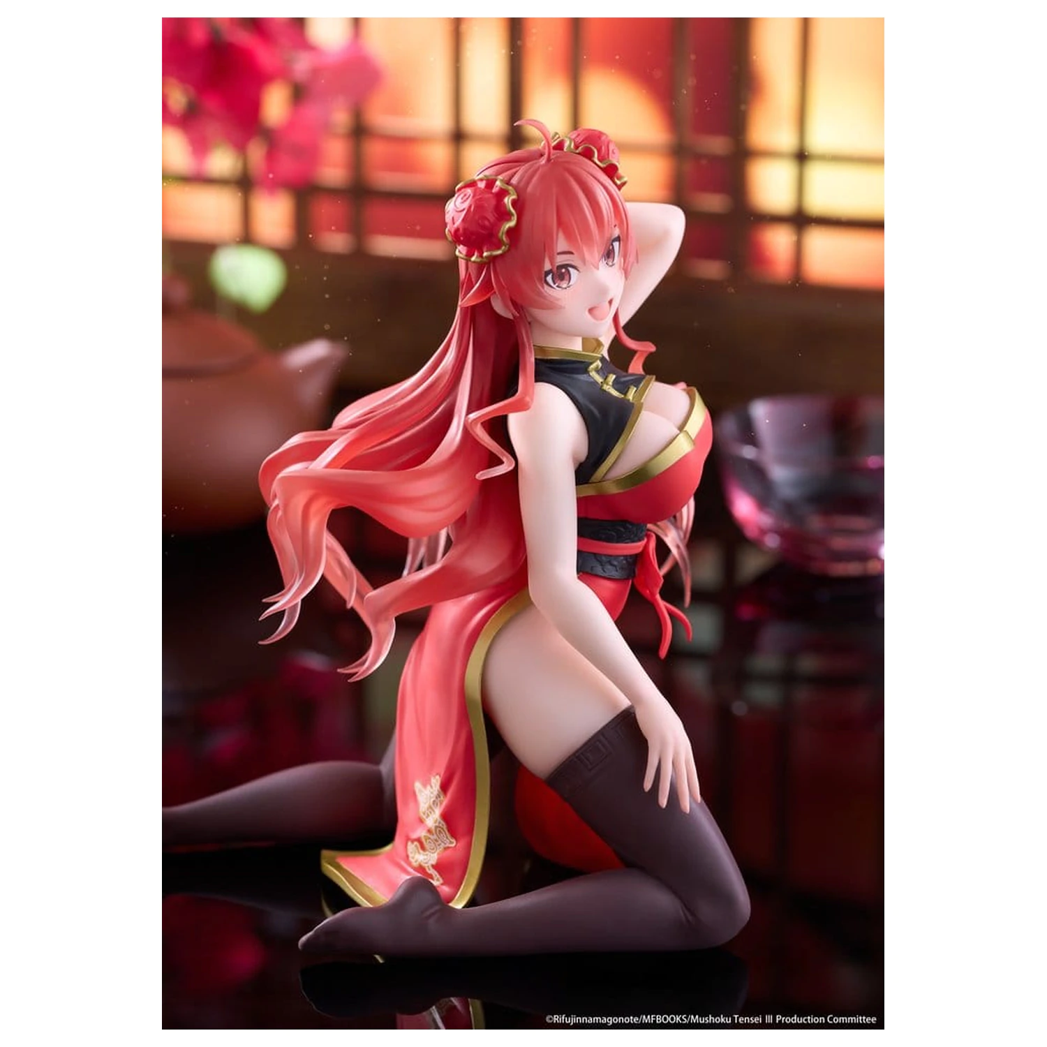Mushoku Tensei: Jobless Reincarnation Desktop Cute PVC Figur Eris Greyrat (Chinese Dress Ver.) 13 cm Produktfoto
