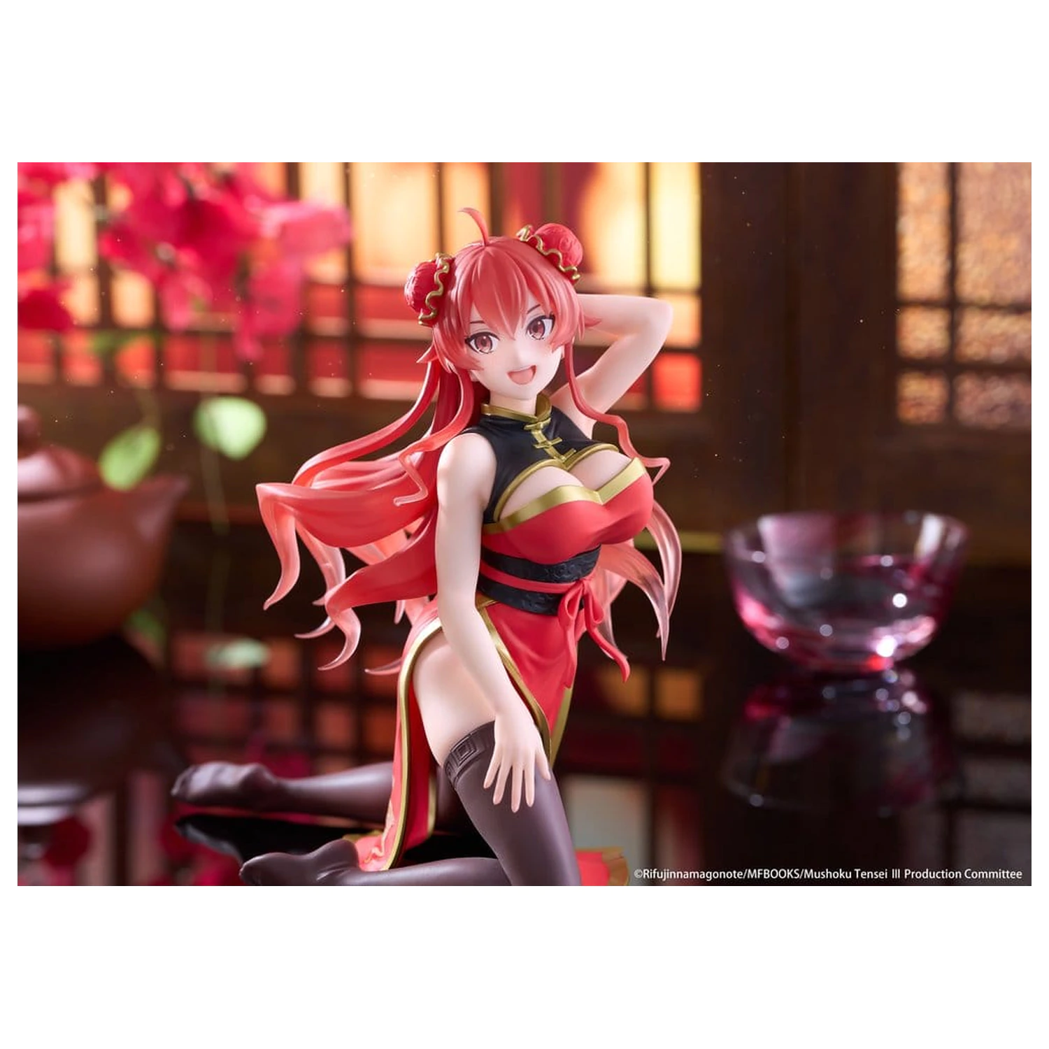 Mushoku Tensei: Jobless Reincarnation Desktop Cute PVC Figur Eris Greyrat (Chinese Dress Ver.) 13 cm Produktfoto