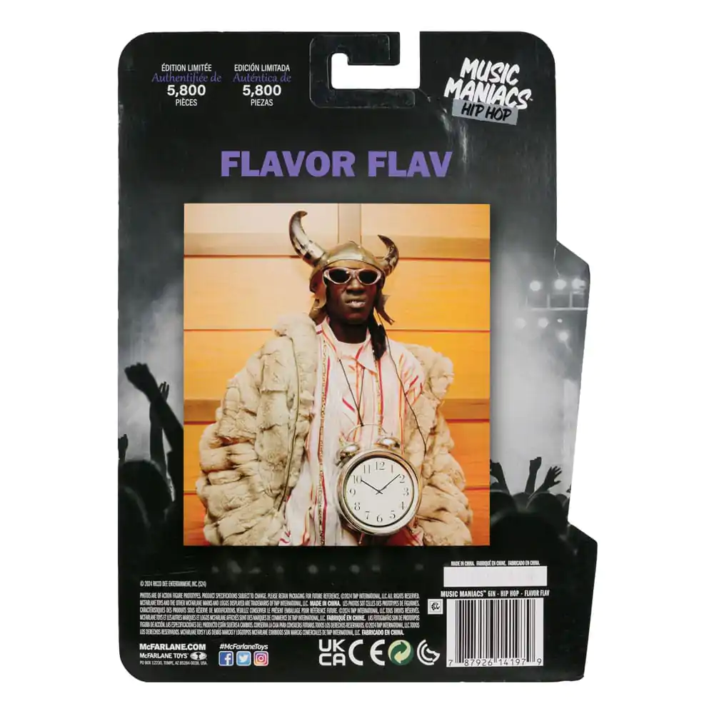 Music Maniacs Hip Hop Actionfigur Flavor Flav 16 cm Produktfoto